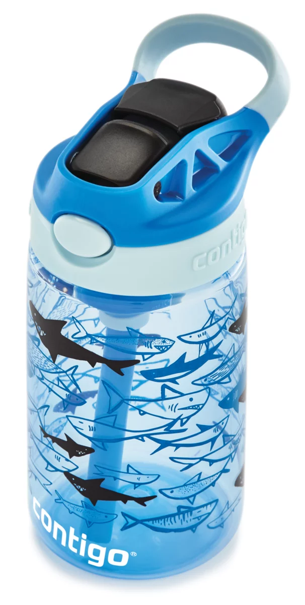 Contigo Easy Clean AUTOSPOUT™ Kids Water Bottle, 420 ml (Shark)